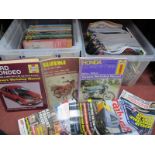 Haynes Car Manuals, Railway magazines, other travel related publications:- Two Boxes.