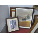 A J Rowley Limited Edition Print of Black Labrador. David Shepherd signed prints, Mrs P and The