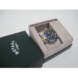 A Rotary GMT Gents Quartz Chronograph Wristwatch, in box.