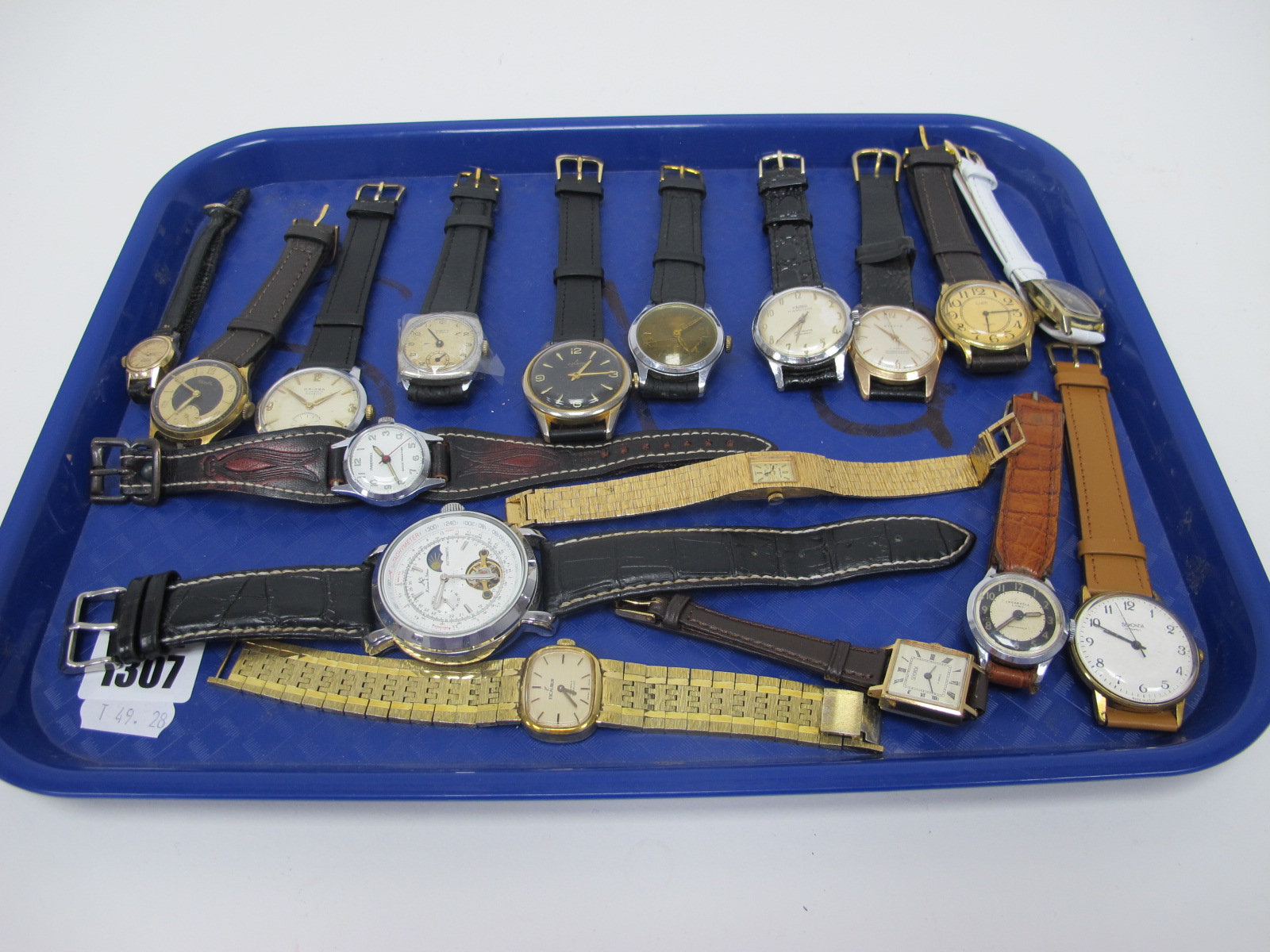 Watches - Mechanical, include Kronen & Sohne, Kered, Stayte, Oriosa, Josmar, Ingersoll. (15)