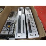 Techinics Tuner ST-Z11L, Amplifier SW-Z22, Cassette M215, (untested sold for parts only).