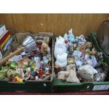 Christmas Decorations, ceramics, rose bowls, poser stick, etc:- Three Boxes.