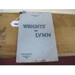 A 1938 Fully Illustrated Trade Catalogue, for William Wright Sons Ltd of Lymm - suppliers of gold