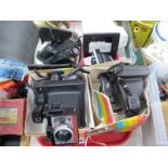 Polaroid - various cameras, loose and cased to include Land Camera, instant 10, etc (untested sold
