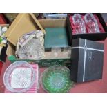 Webb, Bohemia, Royal Albert and other glassware:- One Box.