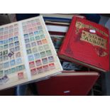 Nineteen Album/Stockbooks, housing World Stamps, mint and used, from early's in a Lincoln album,