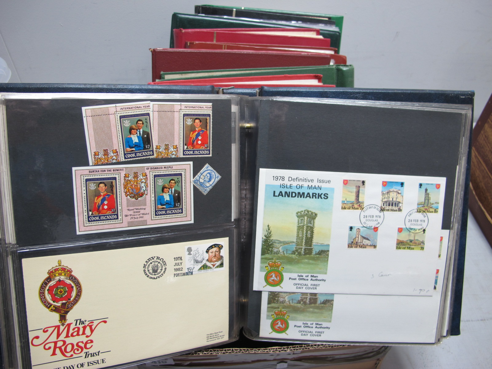 An Accumulation of Mint and Used World Stamps, in twelve albums.