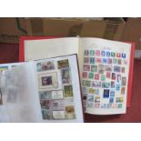 A Large Box of Stamps, in albums and in envelopes, includes G.B Decimal mint stamps, with good