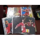 Liverpool Autographed Pictures, (unverified) including Ruddock, James, Clough, Barnes, Fowler,