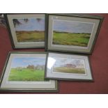 Mark Chadwick, Artists Proof Print 'Gleneagles', 31.5 x 48cm, 'Muirfield' and 'The Home of Golf',