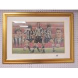 Stephen Doig: Newcastle United Montage, featuring Davies, Keegan, Shearer, Macdonald and Milburn,