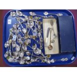 A Collection of Assorted Souvenir and Other Teaspoons :- One Tray