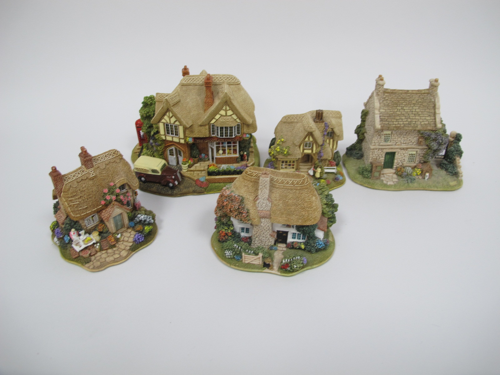 Lilliput Lane Cottages, Rainbows End, Fresh Today, Sore Paws, The Chocolate Factory, The Chocolate