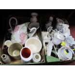 Quantity of Pottery, including, jugs, soup bowls.