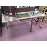 A XIX Century Oak Drop Leaf Table, on square supports.