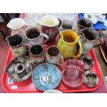 A Collection of Ewenny (Wales) Pottery, jug, bowl, etc:- One Tray.