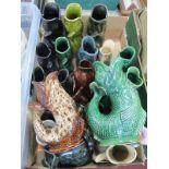 Fosters Studio Pottery Jugs, in the form of a fish:- One Box.