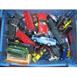 Diecast Vehicles - a tray of various playworn by Corgi, Dinky, Matchbox etc, including Ford,