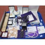 A Large Selection of Cultured and Other Pearl Bead Jewellery, including necklaces, earrings,