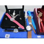 A Small Collection of Modern Ladies Wristwatches, including Joan Rivers classics, Honora,