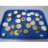 Assorted Pocketwatches/Movements/Dials, (damages/incomplete), including Federal, Roxedo, etc:- One