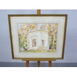 ENGLISH SCHOOL (Early XX Century) A Lodge in a Wooded Landscape, watercolour, signed indistinctly