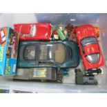 A Quantity of Mostly Loose Diecast Vehicles, to include jaguar XJ22, boxed Lucky Sportscar, Burago