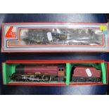 Two "OO" Gauge/4mm Steam Locomotives and Six Wheel Tenders, a Lima 2-6-0 "Crab" L.M.S black R/No