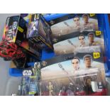 A Collection of Modern Star Wars Toys and Figures, including Star Wars The Force Awakens Playset (