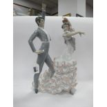Lladro 'A Passionate Dance' Figurine 6387, 43cm high.