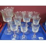 Airtwist Stemmed Drinking Glasses, various sizes, the tallest 17.5cm (10)