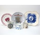 Commemorative Ware: Six Pieces to include Wedgwood 1897 Diamond Jubilee Mug, two others and three