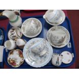 Wedgwood Peter Rabbit Cups and Saucers, similar egg coddler, hand painted Tuscan China, Royal Albert