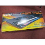 Yamaha Portasound PSS-780 Music Station, in box, (untested sold for parts only).