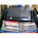 Sony Playstation PS3 Gaming Console, (untested) controller and games, including Grand Theft Auto.