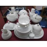 Rosenthal Studio Line Lotus Pattern Dinner Service, of approximately twenty eight pieces in white.