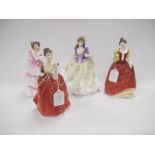 Royal Doulton Figurines, 'Sweet Lilac', 'Helen', 'Joy' & 'Flower of Love', all boxed. (4).