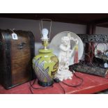 A Bottle Stand, travelling bottle set, two lamps.