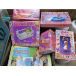 A Collection of Circa 1970's Girls Toys, to include Amanda Jane's Playroom, Palitoy Carrie's Crib,