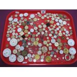 A Large Collection of Assorted Wristwatch Movements / Dials, pocketwatch movements etc :- One Tray