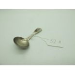 A Hallmarked Silver Fiddle Pattern Caddy Spoon, London 1823, crested.