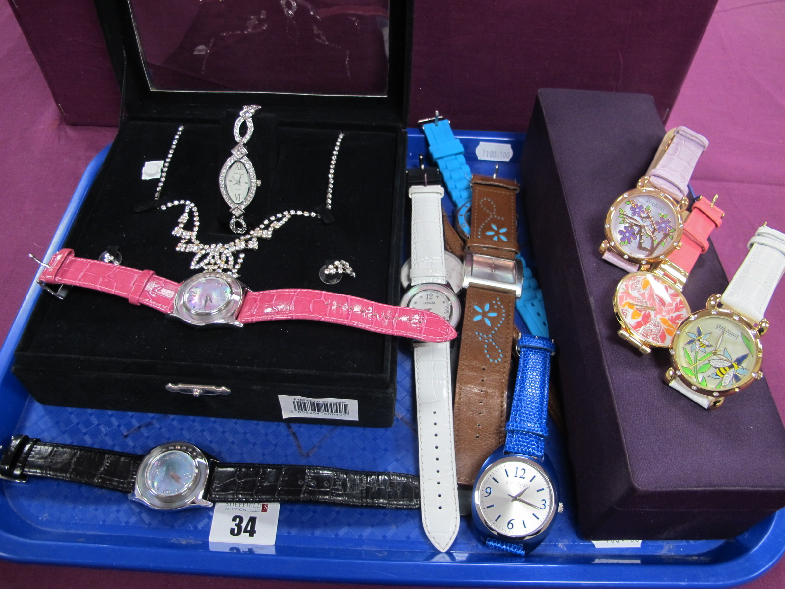 A Small Collection of Modern Ladies Wristwatches, including Joan Rivers classics, Honora,