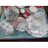 New Chelsea, Paragon, Doulton, Spode and other table China:- One Tray.