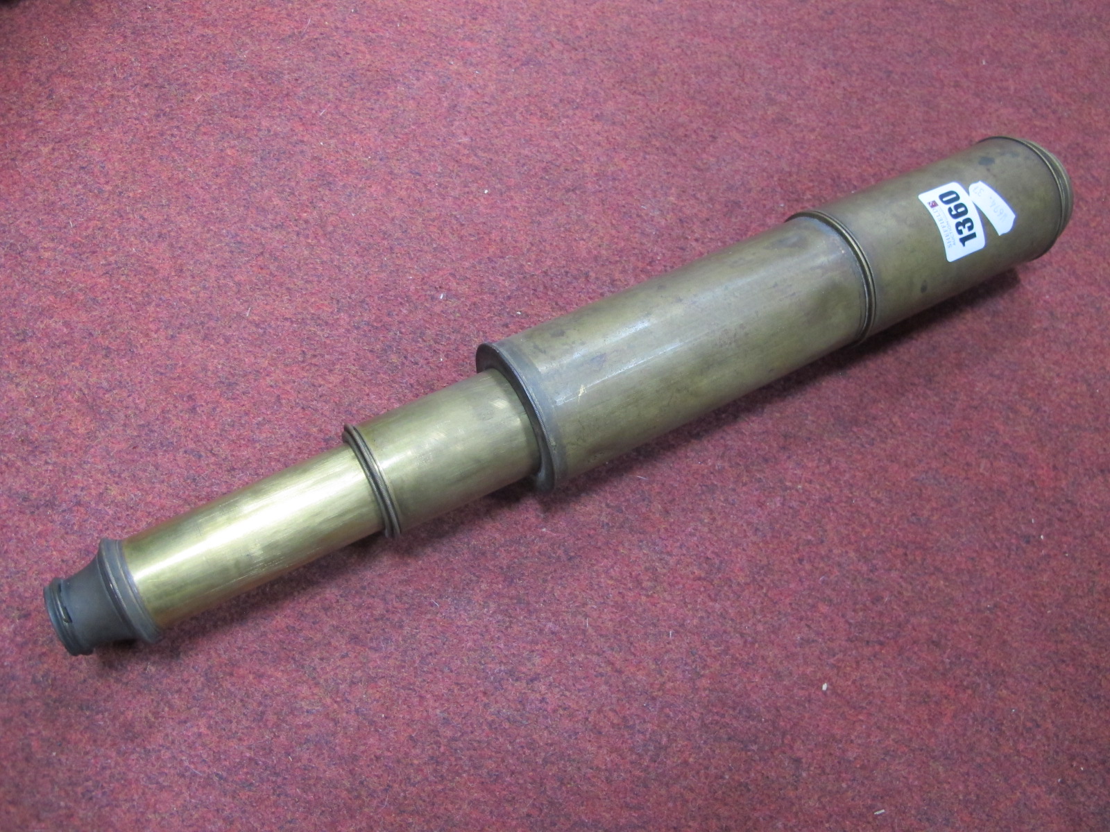 Harris & Co of London Day or Night Brass Telescope, approximately 79cm extended.