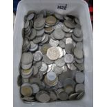 Silver Coloured World Wide Coinage, including Eire, Commonwealth, GB Silver.