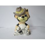 Lorna Bailey - Duke the Cat (John Wayne), 11.5cm high.