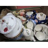 Meakin Coffee Ware, Imari tea service, Paragon tea pot, etc:- One Box.