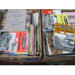 Railway Books - Southern Way, Railway Archive, ETC, dvd's, etc:- Two Boxes.