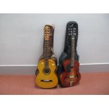 Two Acoustic Guitars, with cases, the first being a Kay (model no KC333), and the second is an