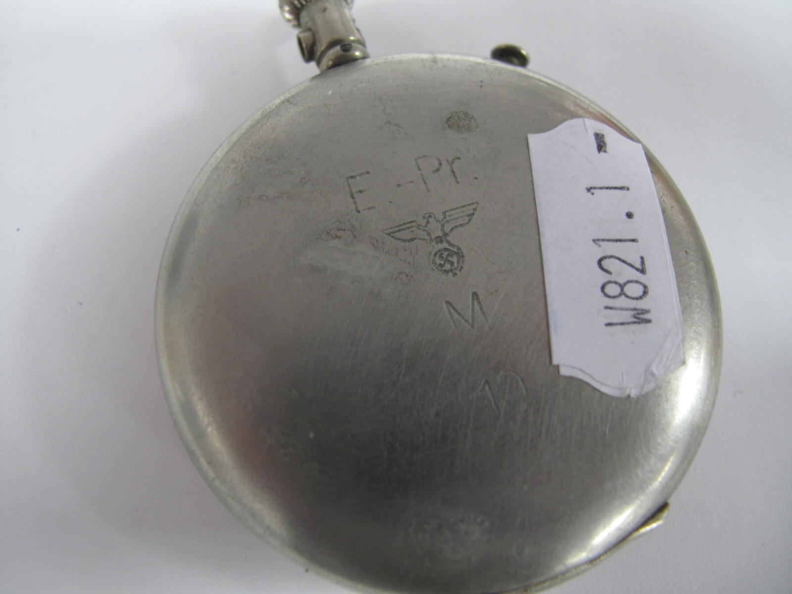 A WWII German Military Stopwatch by Junghans, marked on rear case - E PR M with Nazi Eagle?, plus - Image 2 of 2